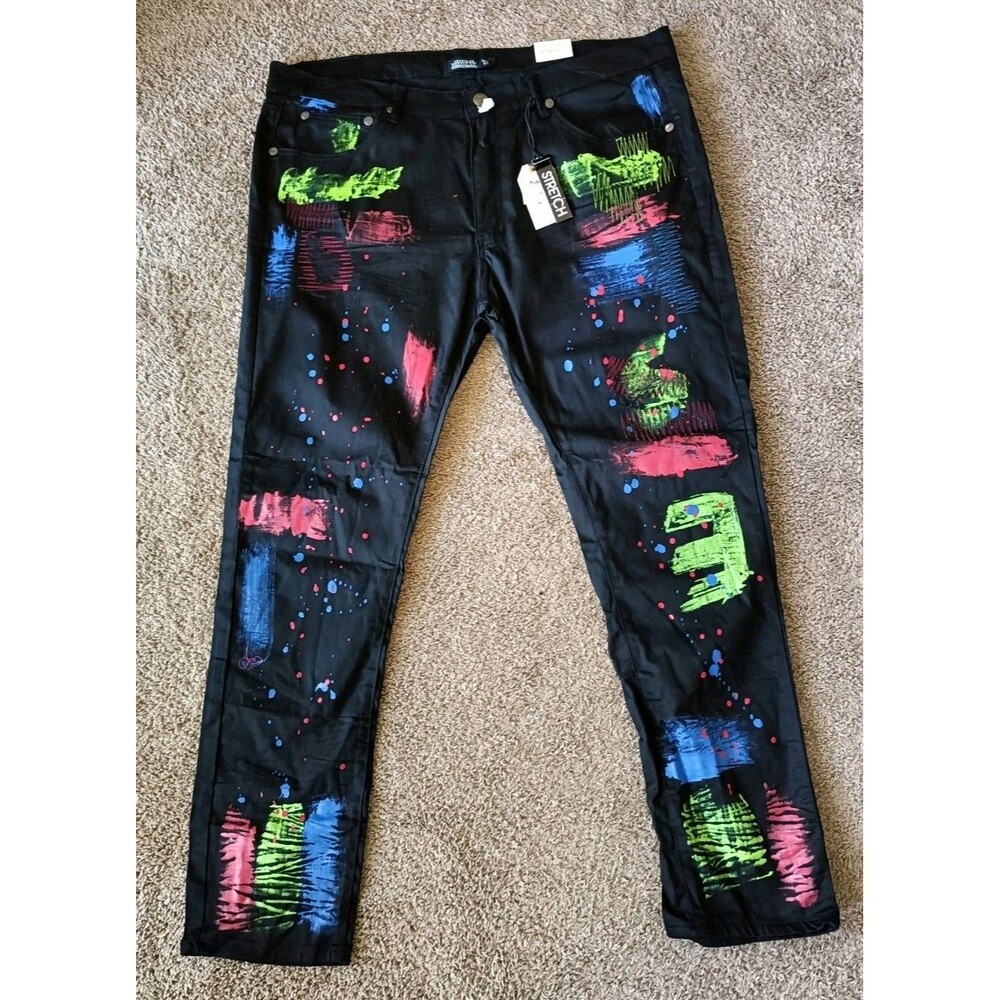 Trestle Supply Co. Pants Men's Size 42 Black Stretch - Picture 1 of 9